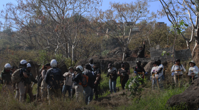 Búsqueda en campo en la Colonia Indígena de Mezquitán: Colectivo Luz de Esperanza, Jalisco. inicia el año con acción directa