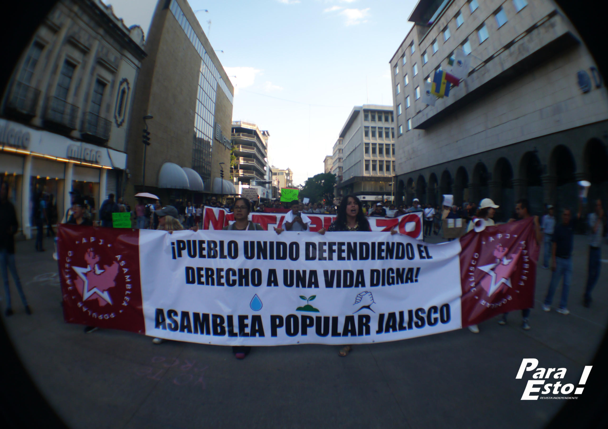 Asamblea Popular de Jalisco se pronuncia tras marcha contra el tarifazo