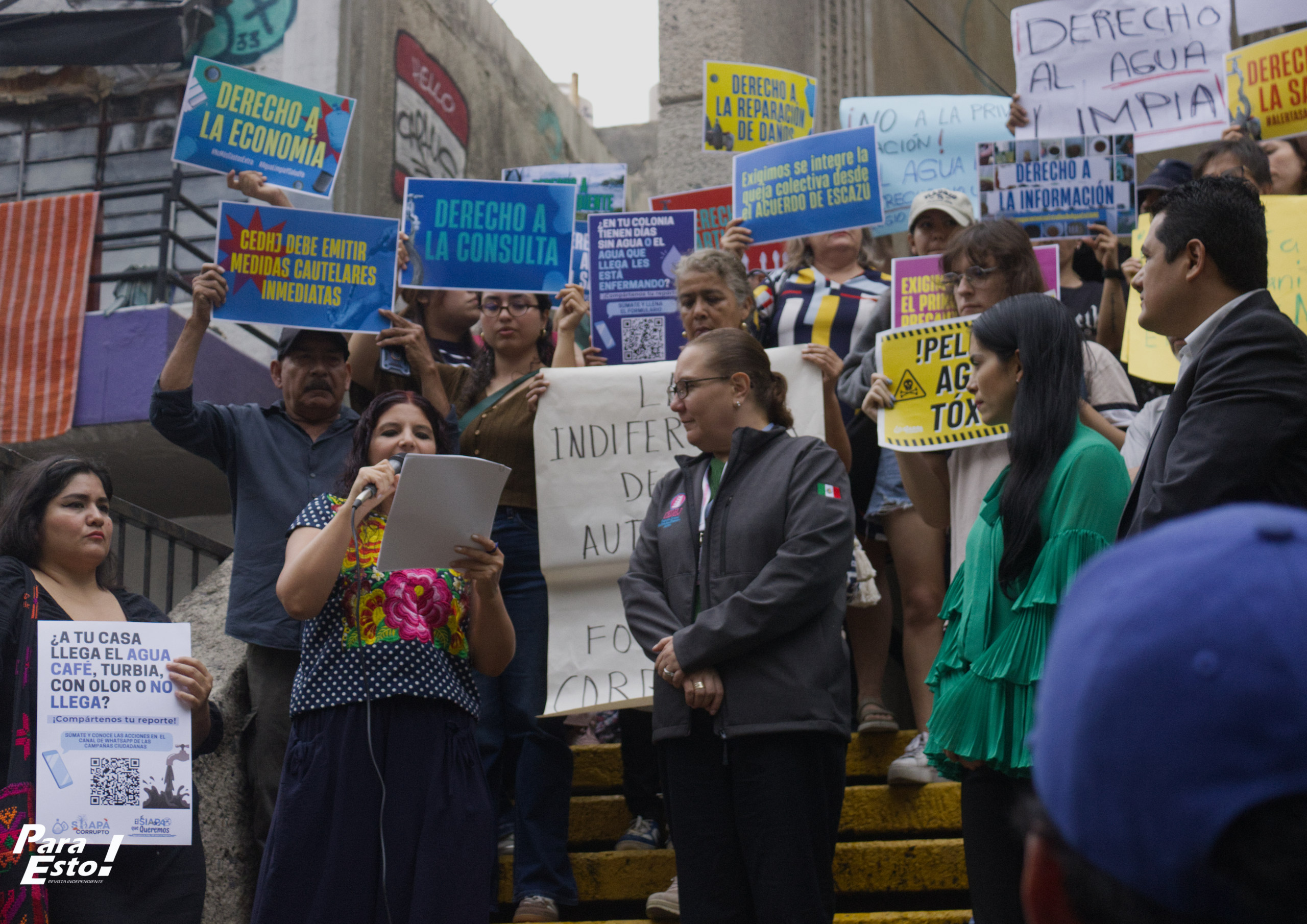 Vecinos de la Zona Metropolitana de Guadalajara exigen agua limpia y acciones inmediatas ante la Comisión Estatal de Derechos Humanos