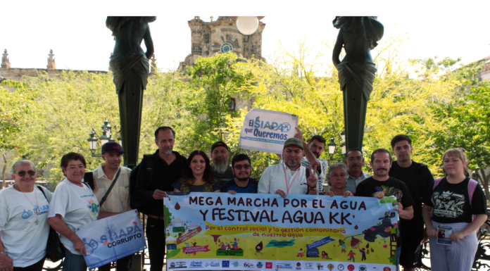 Megamarcha por el agua: Ciudadanos buscan frenar privatización y promover gestión comunitaria en AMG